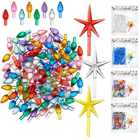 Ceramic Christmas Tree Replacement Lights - 108 Bulbs - 3 Stars